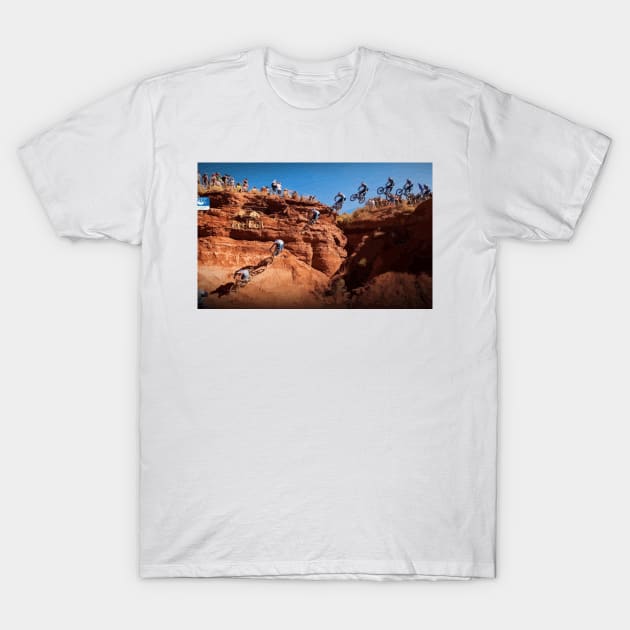 Gee Atherton Rampage Wall Ride Painting T-Shirt by gktb